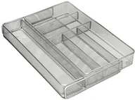 Pozostałe akcesoria kuchenne - Honey can do Honey-Can-Do KCH-02163 rozkładany skrzynka na sztućce z plecionki ze stali nierdzewnej, metalu, Silver, 41,914 x 51,43502 x 5,08 cm KCH-02163 - miniaturka - grafika 1