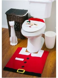 Gama Ewa Kraszek Świąteczny zestaw łazienkowy Św. Mikołaj - Dywaniki łazienkowe Gama Ewa Kraszek Świąteczny zestaw łazienkowy Św. Mikołaj - Dywaniki łazienkowe - miniaturka - grafika 2