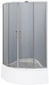 Kabiny prysznicowe - Durasan  PALERMO WK 90x90 grafit/chrom - miniaturka - grafika 1