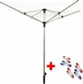 Inne artykuły do sprzątania - Leifheit Suszarka na pranie Zestaw Suszarka Ogrodowa Linopush 400 85355 + Klamerki 85660 Zes000037 - miniaturka - grafika 1