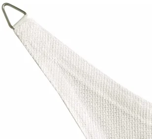 vidaXL Żagiel ogrodowy HDPE trójkątny 3,6x3,6x3,6 m, biały - Parasole ogrodowe - miniaturka - grafika 4