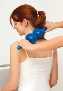 Sissel Roller Spiky Twin niebieski SISSEL_16 - Akcesoria do masażu - miniaturka - grafika 2