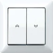 Wyłączniki światła i elektryczne - Jung AS590 przycisk włącznika/5pww przełącznik kołyskowy zapewnia żaluzje AS590-5PWW - miniaturka - grafika 1