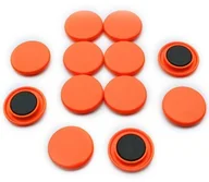 Dekoracje domu - first4magnetsTM first4magnets f4 m40-pomarańczowy, duże na magnes, 1 opakowanie z 12 gra/planowanie metalowy, czarna, wysokość o średnicy 40 MM X 8 MM F4M40-ORANGE-1 - miniaturka - grafika 1