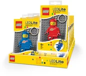 Breloczki dla dzieci - POLTOP LEGO Spaceman. LGL-KE10 Brelok z latarką, mix kolorów - miniaturka - grafika 1