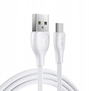 REMAX Lesu Pro kabel przewód USB - micro USB 480 Mbps 2,1 A 1 m biały (RC-160m white) RC-160m white - Kable komputerowe i do monitorów - miniaturka - grafika 2