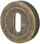 Szyldy i rozety - VDS ROZETA OKRĄGŁA KLUCZ R1 KOLOR ANTYCZNY ZŁOTY 10-1209 - miniaturka - grafika 1