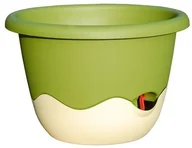 Donice - Plastia Donica samonawadniająca Mareta 25 zielony + kość słoniowa, wisząca, śred. 25 cm - miniaturka - grafika 1