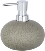 Mydelniczki i dozowniki mydła - Wenko Stylowy dozownik do mydła Joy kolor szary faktura pojemność 360 ml wykonany z cementu 12 x 12.5 cm marka B07C4TLLR8 - miniaturka - grafika 1