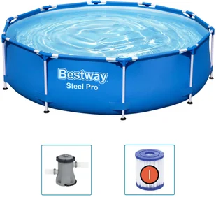 vidaXL Bestway Basen Steel Pro, 305 x 76 cm - Baseny ogrodowe - miniaturka - grafika 5