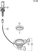 Korki do umywalek - Blanco Korek automatyczny 517 551 do komór Zerox-Claron sterowanie Quadris stal - miniaturka - grafika 1