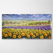 Obrazy i zdjęcia - PL Coloray Obraz Szklany kwiaty wieś 100x50cm - miniaturka - grafika 1