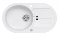 Zlewozmywaki - AXIS Zlewozmywak Granitowy MALIBU 30 Biały malibu30bi - miniaturka - grafika 1
