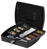 Sejfy i kasy pancerne - Q-Connect Kasetka Q-Connect ekstra duża czarna - miniaturka - grafika 1