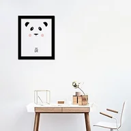 Naklejki na ścianę - Walplus WAL Plus dekoracje naklejki na ścianę dekoracja ścienna naklejka do salonu dzieci pokój dziecięcy Wohnkultur com  cp036 m  Cartoon Panda artystyczny wydruk na płótnie + FR030 czarna ramka na zdjęcia CP036F - miniaturka - grafika 1