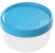 Pudła i pojemniki do przechowywania - Tatay tatay puszka na zapasy z nakrętką okrągły 0,5 L, tworzywo sztuczne, 12 x 12 x 7 cm, niebieski, 0,5 l 1160600 - miniaturka - grafika 1
