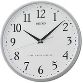 Zegary - Seiko unisex zegary ścienne z tworzywa sztucznego Srebrny qxr210s QXR210S - miniaturka - grafika 1