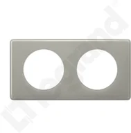 Klawisze i ramki - Legrand Ramka podwójna Celiane 066602 szara perła - miniaturka - grafika 1