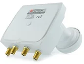 Konwertery satelitarne - Opticum Monoblock Quad LNB  lmqp 04H (Astry/Hotbird) pozłacane styki (Full HD, 3d) 5901912282186 - miniaturka - grafika 1
