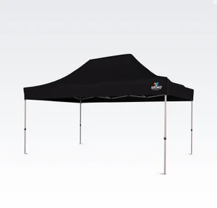 BRIMO Pawilon sprzedażowy 3x4,5m - bez 3 ścian - Czarny - Pawilony ogrodowe BRIMO Pawilon sprzedażowy 3x4,5m - bez 3 ścian - Czarny - Pawilony ogrodowe - miniaturka - grafika 1