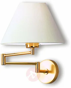 Knapstein GKS Odchylana lampa ścienna LIVAS, poler. Mosiądz - Lampy ścienne - miniaturka - grafika 2