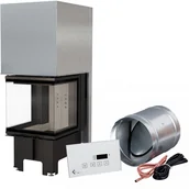 Kominki wolnostojące - Kratki.pl Marek Bal KOMINEK POWIETRZNY NBC 500/500 GILOTYNA MSK GLASS NBC/500/500/Z/MSK/GLASS - miniaturka - grafika 1