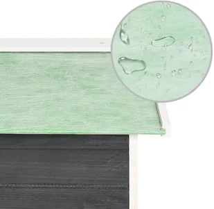 vidaXL Lumarko Garaż dla kosiarki robotycznej, 72x87x50, szaro-biały, jodła 170879 - Pozostałe narzędzia ogrodowe - miniaturka - grafika 8