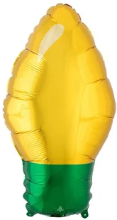 Amscan Balon foliowy Lampka świąteczna czerwona - 27 x 55 cm - 1 szt. 4204501 - Oświetlenie świąteczne - miniaturka - grafika 2