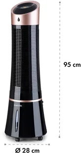 Klarstein Skyscraper Ice 4 w 1, klimatyzer, wentylator, nawilżacz, oczyszczacz powietrza, 210 m/h, 6 litrów, 30W ACO4-SkyscraperIceRG - Klimatory - miniaturka - grafika 8