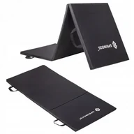 Maty do ćwiczeń - SPRINGOS Składana mata do ćwiczeń czarna 180cm FA0060 - miniaturka - grafika 1