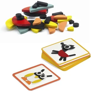 Djeco gra edukacyjna Wzory Geometryczne - Gry karciane - miniaturka - grafika 2