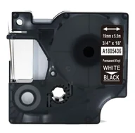 Dodatki do drukarek i skanerów - DYMO strefadrukarek.pl Taśma 1805436 winylowa 19mm x 5.5m czarna biały nadruk - zamiennik | OSZCZĘDZAJ DO 80% - ZADZWOŃ! 730811399 PROMOCJA! RH-1805436 - miniaturka - grafika 1