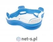Pływanie - Intex Rodzinny basen ze strefą relaksu SWIM CENTER wymiar 229x229x66cm 56475NP - miniaturka - grafika 1