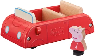 Świnka Peppa Drewniane Auto + Figurka Peppy 07208 - Figurki dla dzieci - miniaturka - grafika 7