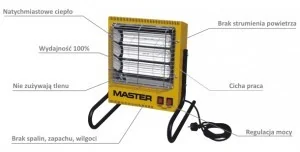 Master Promiennik Elektryczny Ts 3A - Ogrzewanie przenośne - miniaturka - grafika 3