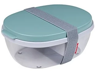 Mepal Lunch Box Plastikowy Dwukomorowy Z Pojemnikiem Na Sos Mepal Salad Miętowy 1,9 L - Lunch boxy - miniaturka - grafika 2