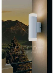 Eglo Kinkiet LAMPA elewacyjna RIGA-LED 10W 96505 zewnętrzna OPRAWA ogrodowa TUBA ścienna outdoor IP44 czarna 96505 - Lampy ogrodowe - miniaturka - grafika 2