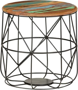 vidaXL Stoliki kawowe, 2 szt., lite drewno z odzysku Stoliki kawowe, 2 szt., lite drewno z odzysku - Stoły - miniaturka - grafika 4