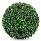 Sztuczne kwiaty - Kula Bukszpanowa Sztuczny Bukszpan Gęsta 18 cm - miniaturka - grafika 1