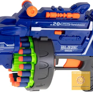 Hasbro Wyrzutnia karabin Blaze Storm + naboje 40szt STREFADZIECIAKOW.PL KX670 - Zabawki militarne - miniaturka - grafika 5