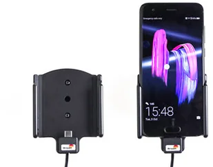 Brodit AB Uchwyt do Huawei Honor 9 z wbudowanym kablem USB oraz ładowarką samochodową 721006 - Uchwyty samochodowe do telefonów - miniaturka - grafika 5