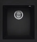Zlewozmywaki - Elleci QUADRA 100 black K86 KERATEK PLUS (LKQ10086) - miniaturka - grafika 1