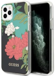 Guess Flower Shiny Collection N1 Etui iPhone 11 Pro Black 10_17050 - Etui i futerały do telefonów - miniaturka - grafika 2