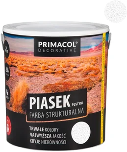 Primacol Farba strukturalna piasek pustyni biała 5 l - Farby wewnętrzne - miniaturka - grafika 2