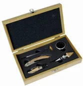 Pozostałe akcesoria barmańskie - Pradel Excellence RT802H korkociąg w bambusowym pudełku sommeliera, w zestawie 4 gadżetami RT802H - miniaturka - grafika 1