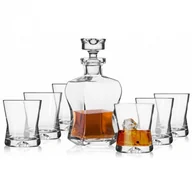 Karafki - Krosno SIGNATURE KOMPLET DO WHISKY KARAFKA 500 ML + SZKLANKI 290 ML 7 EL SZKŁO NAJWYŻSZEJ JAKOŚCI 5900345795553 - miniaturka - grafika 1