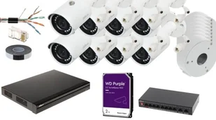 ABCVISION Zestaw do monitoringu 8 kamer IP 4 MPX 2.8mm ZEM-Z84D - Zestawy do monitoringu - miniaturka - grafika 2