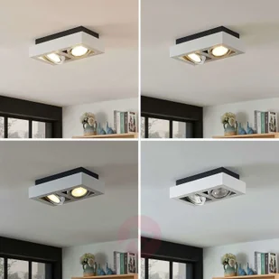 ARCCHIO Spot sufitowy LED Ronka, GU10, 2-pkt., biały - Lampy sufitowe - miniaturka - grafika 3