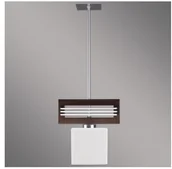 Lampy sufitowe - Luxera Lampa wisząca SANGA 1xE14/60W brązowy - miniaturka - grafika 1