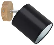 Lampy ścienne - Spotlight 56746174 - Kinkiet APRILLIA 1xE27/25W/230V dąb czarny - miniaturka - grafika 1